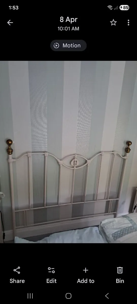 A KINGSIZE  METAL BEDFRAME - Image 1