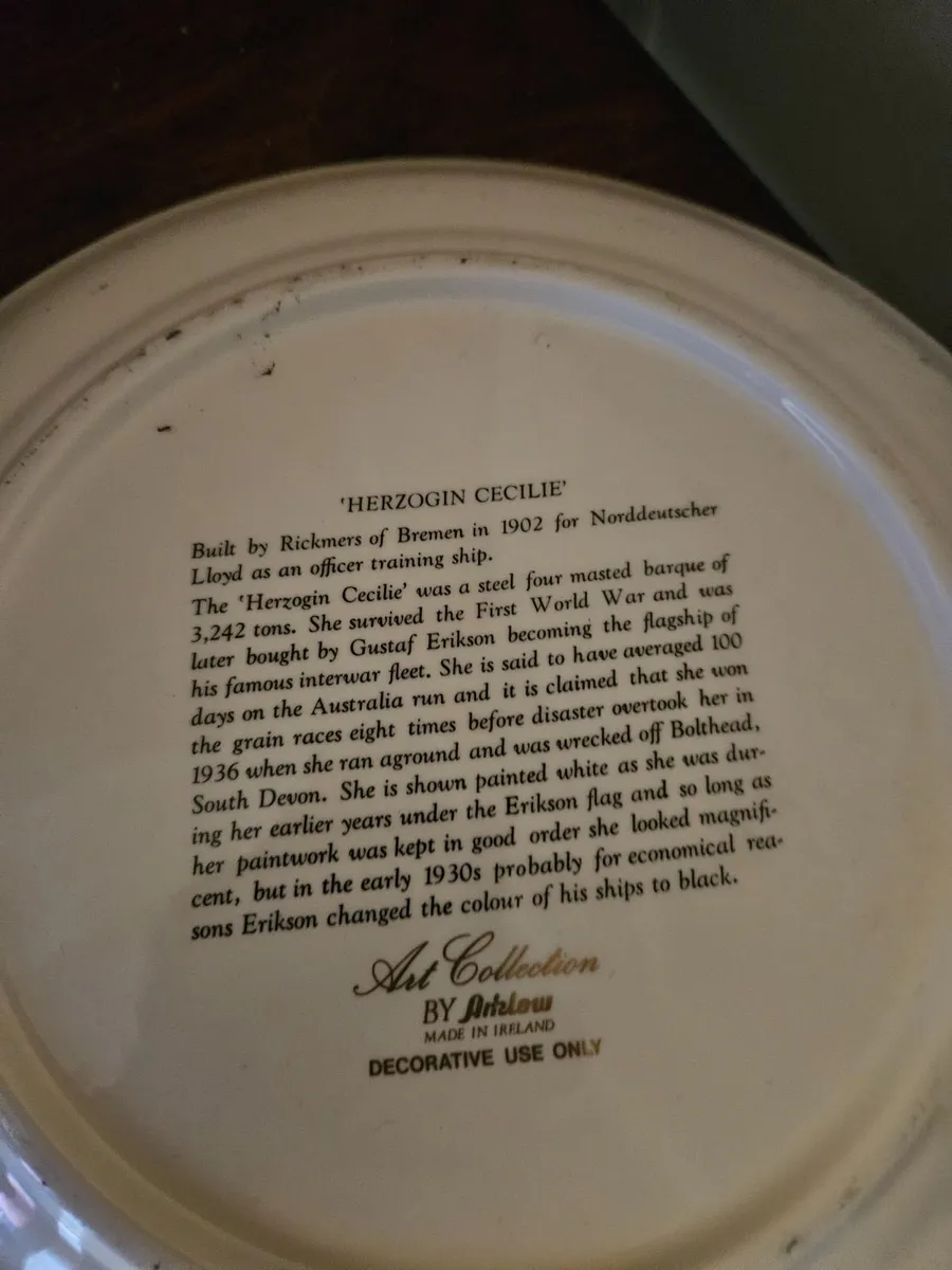 Vintage Arklow Pottery Plate - Image 2