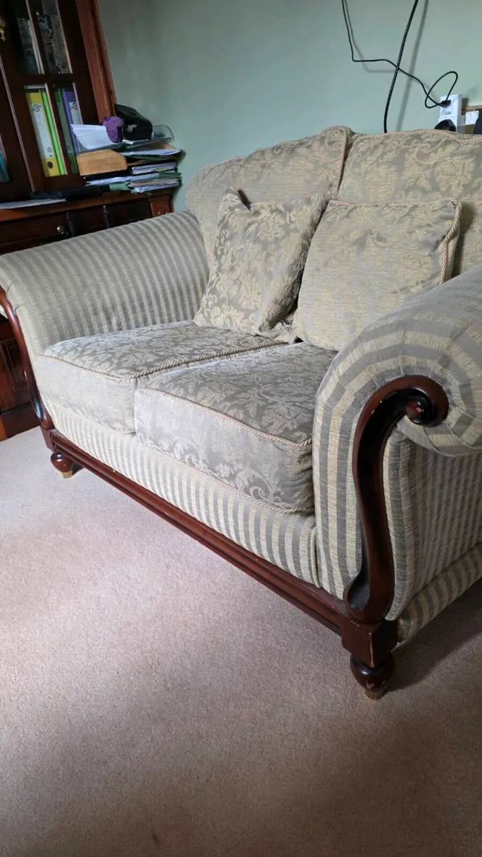 Casey's Furniture 2 Seater Sofa Solid Wood - Image 1