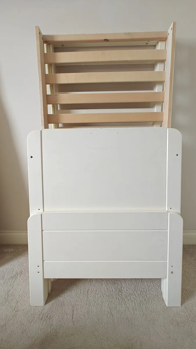 Kids Cot Bed with Mattress - Image 2