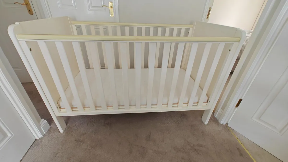 Kids Cot Bed with Mattress - Image 1