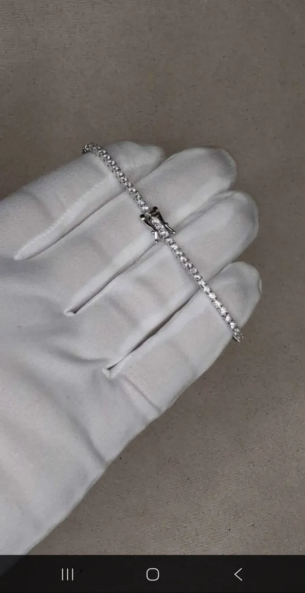 Luxury Moissanite Tennis Bracelet 7.5" - Premium - Image 2