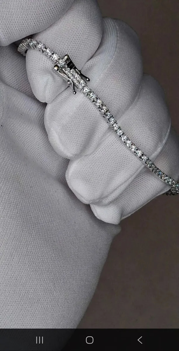 Luxury Moissanite Tennis Bracelet 7.5" - Premium - Image 3