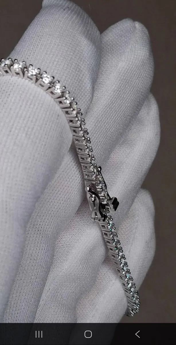 Luxury Moissanite Tennis Bracelet 7.5" - Premium - Image 4
