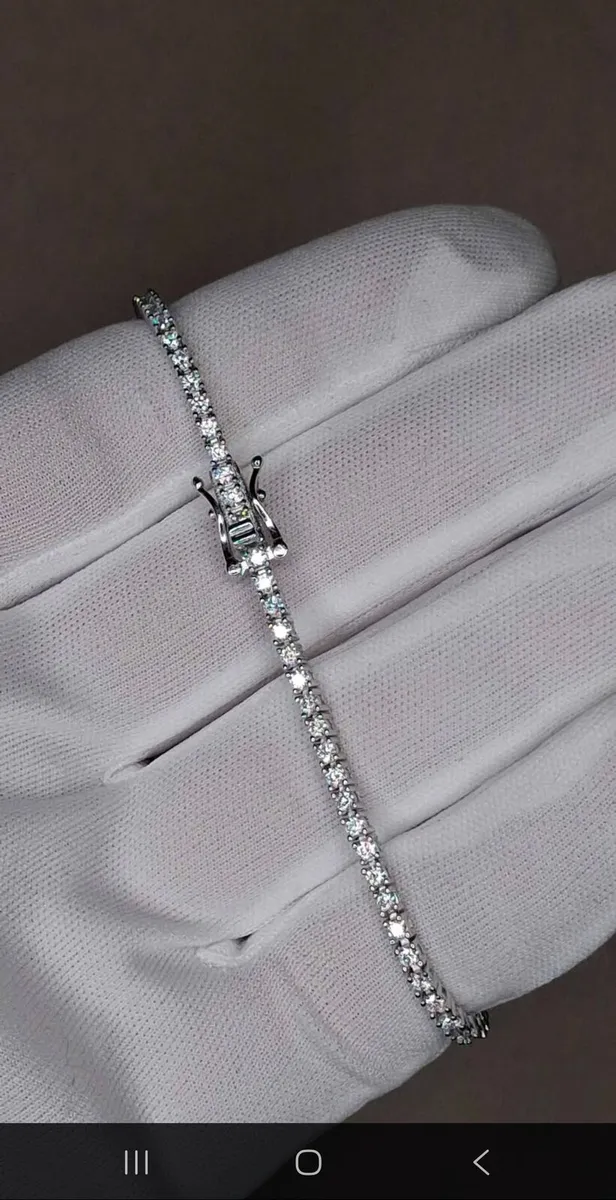 Luxury Moissanite Tennis Bracelet 7.5" - Premium - Image 1