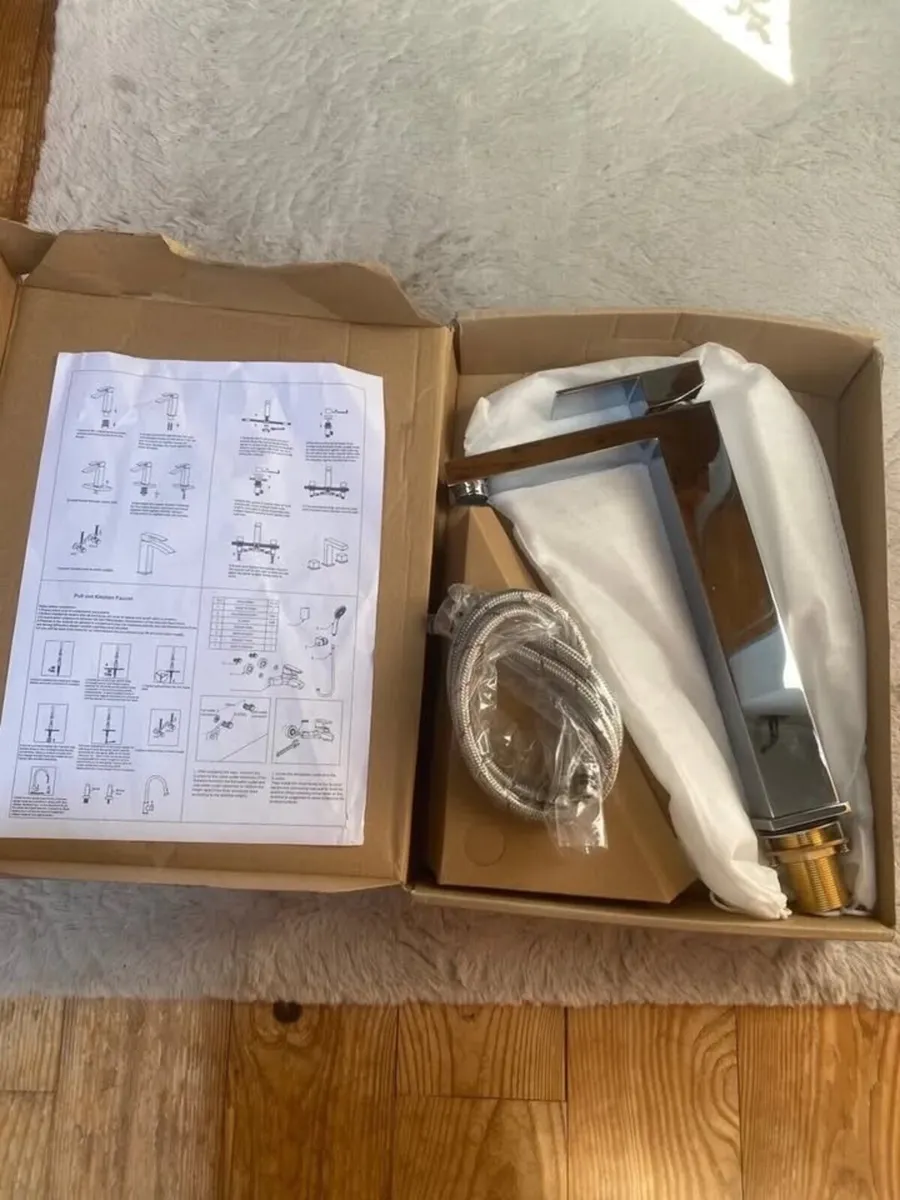 Tall Chrome Washbasin tap - Brand New - Image 1