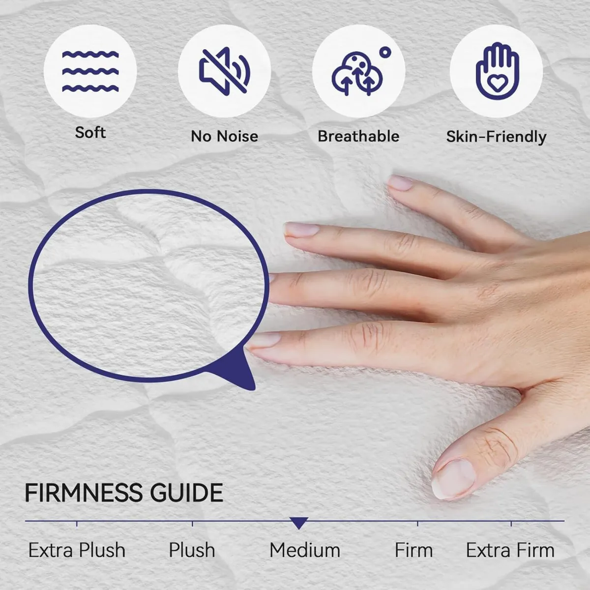 Single Mattress 3FT 9-Zone Pocket Sprung with - Image 3