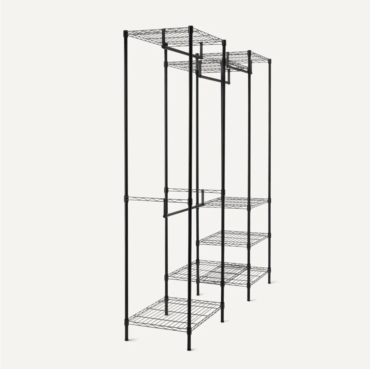 Metal Hanging Storage Organizer Rack Wardrobe - Image 4