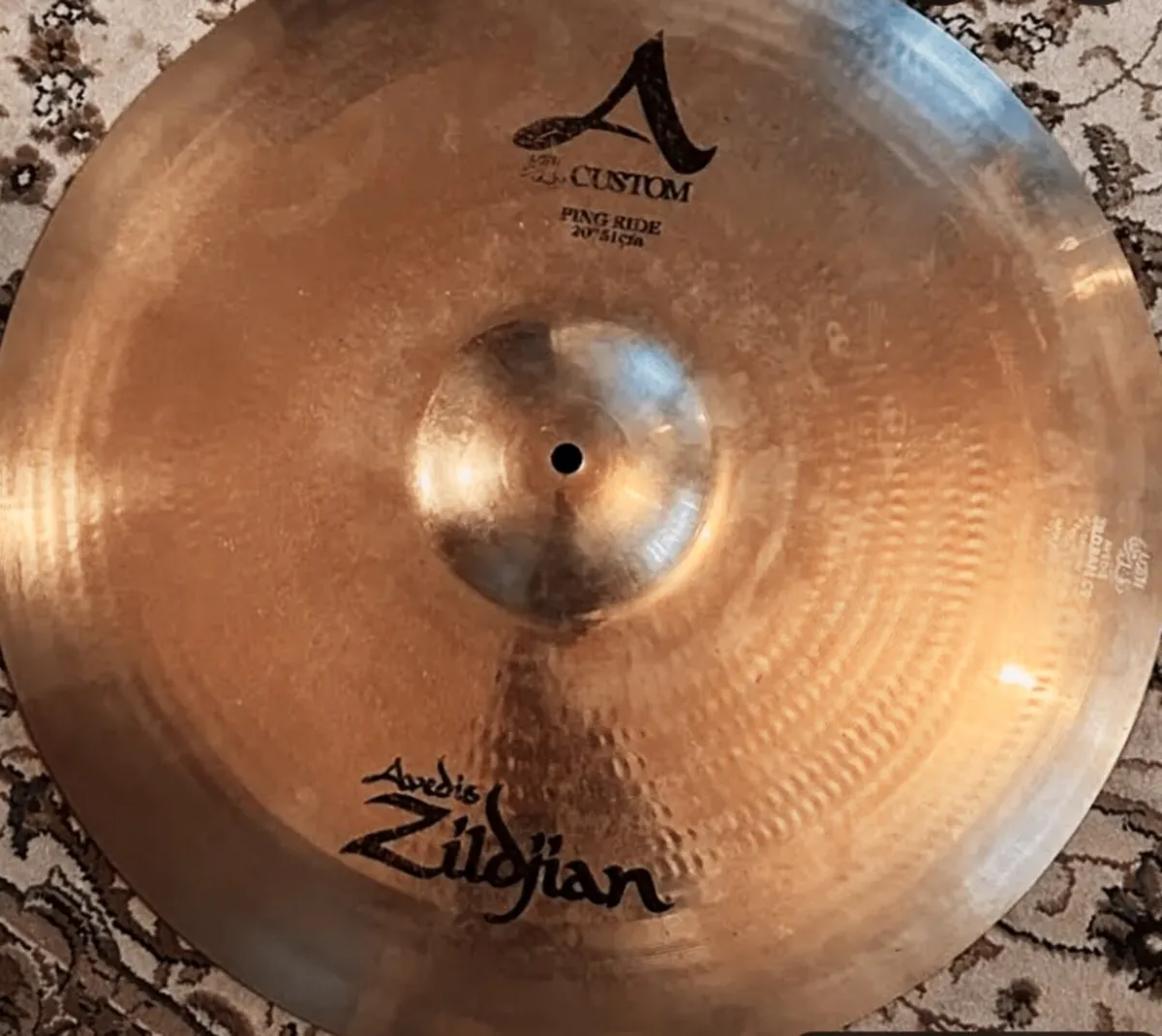 Zildjian A custom 20" ping ride cymbal