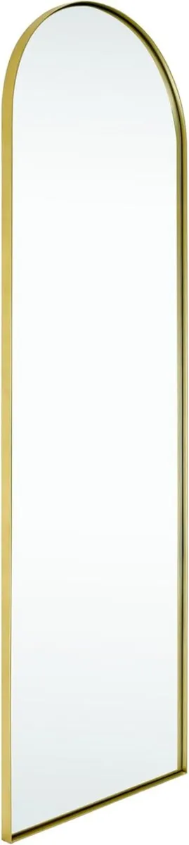 Full Length Arched Mirror Metal Framed Wall - Image 1
