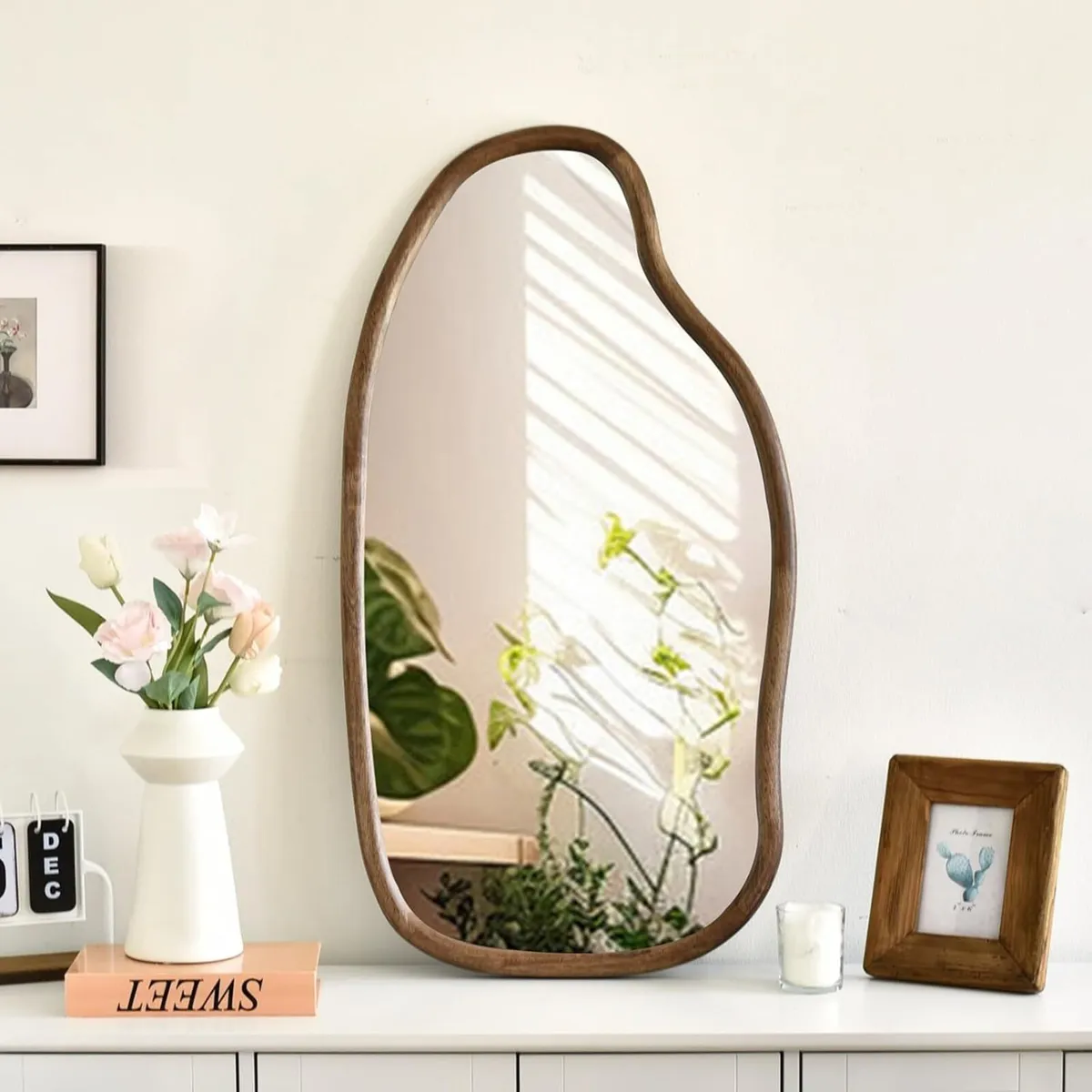 Asymmetrical Mirrors 90x49cm Irregular Wall - Image 1