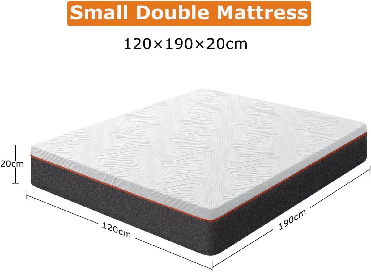 Small Double Mattress 20cm Memory Foam Cooling - Image 3