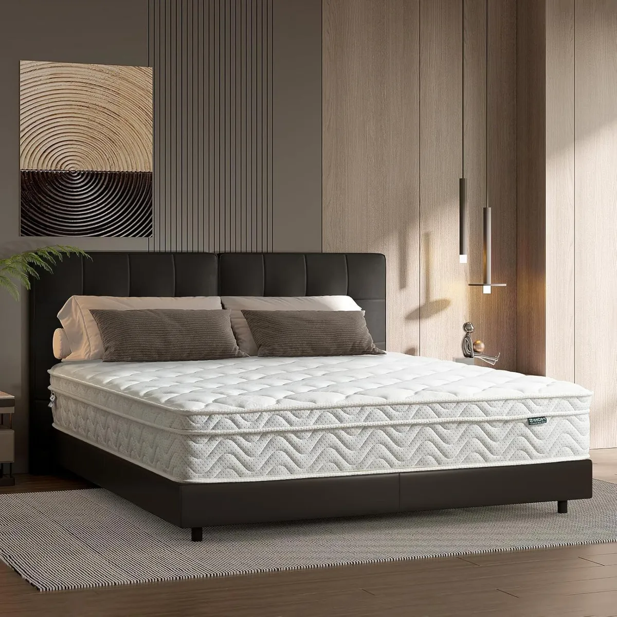 King Size Hybrid Mattress 10.2 Inch with Breathabl - Image 1