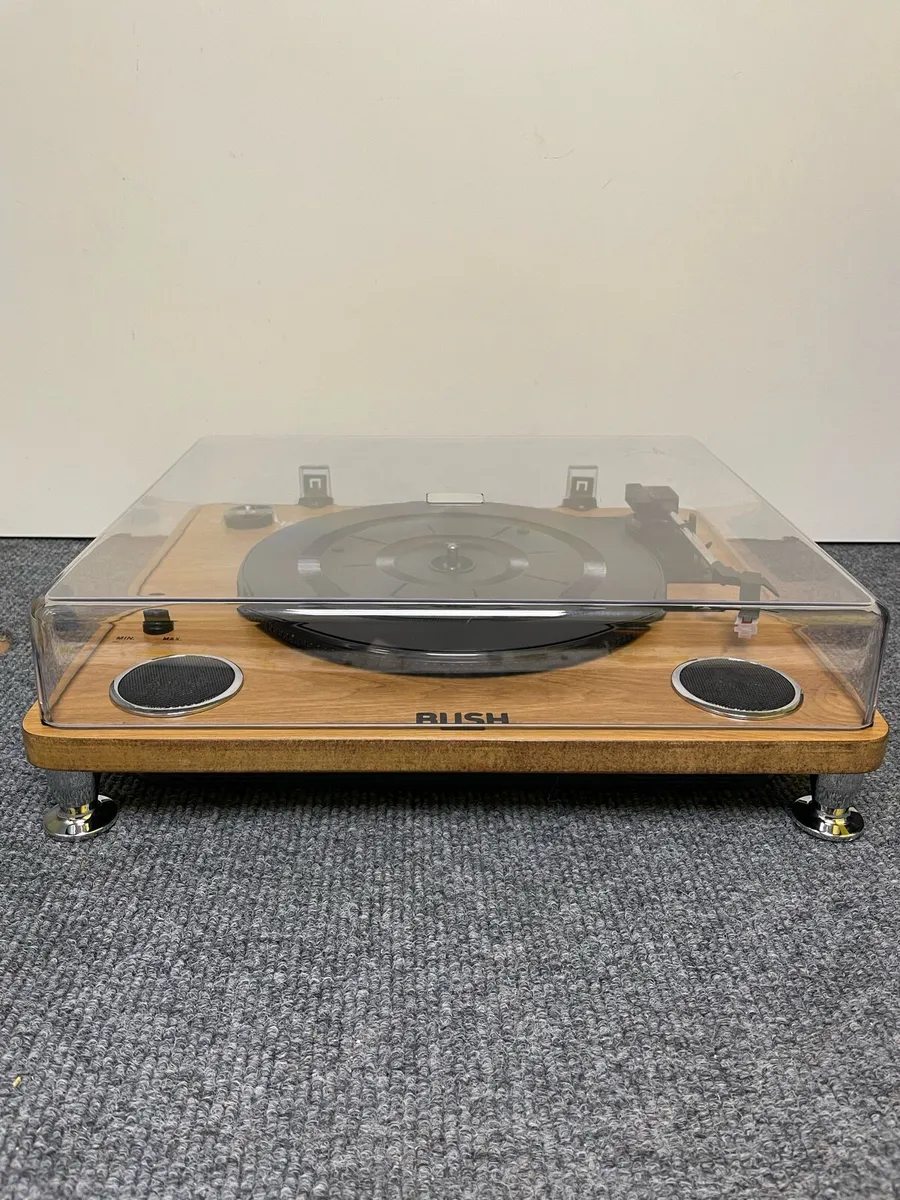 Bush vinyl turntable with speakers - Image 1