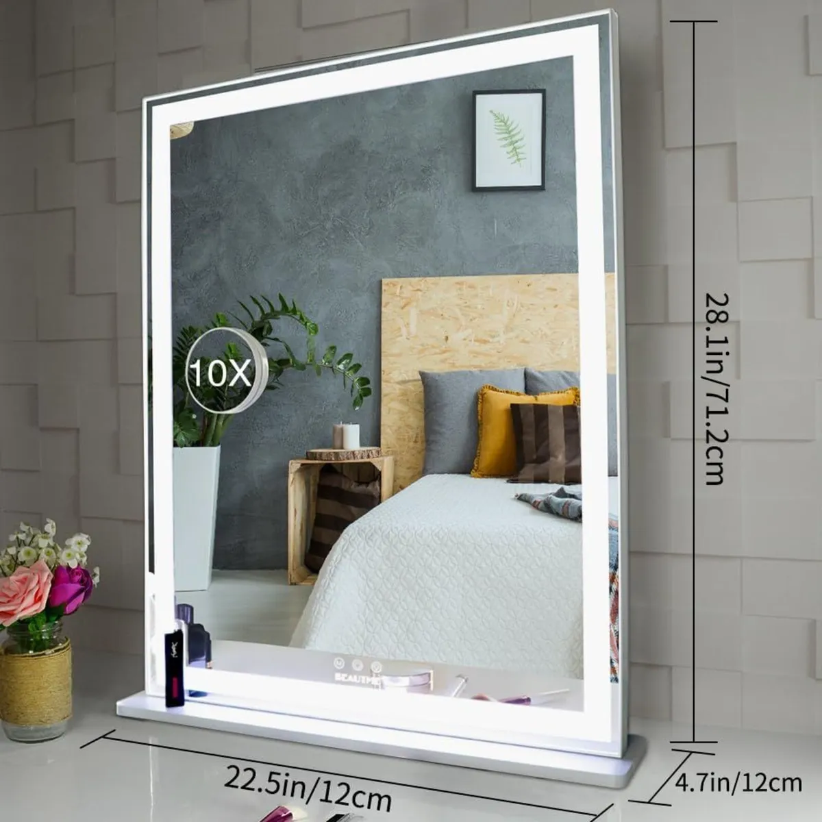 Hollywood Mirror with Lights Large Lighted Vanity - Image 2