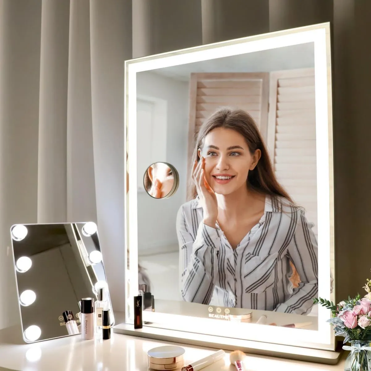 Hollywood Mirror with Lights Large Lighted Vanity - Image 3