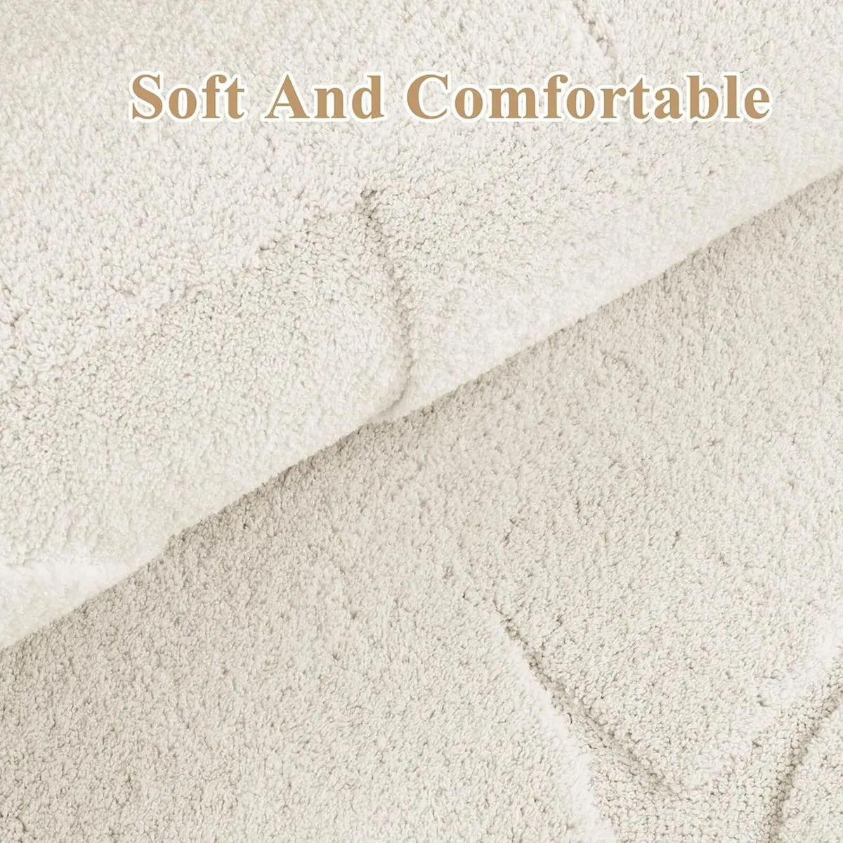 Large Living Room Rug 160x230 cm Washable Area - Image 3