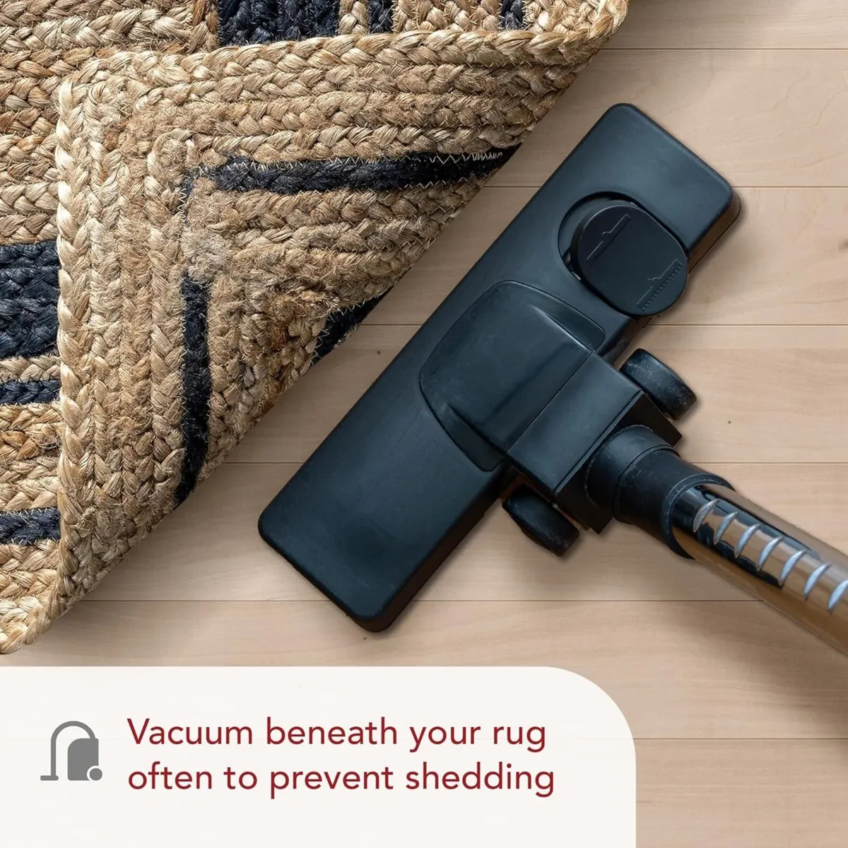 Rikki Braided Border Jute Area Rug 4' Square Navy - Image 3