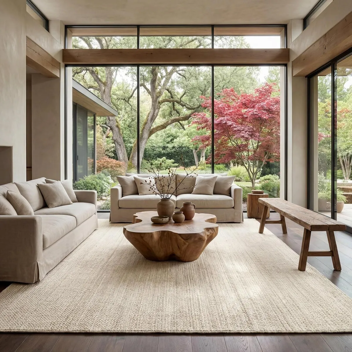 Rigo Hand Woven Farmhouse Jute Area Rug 91 cm x - Image 1