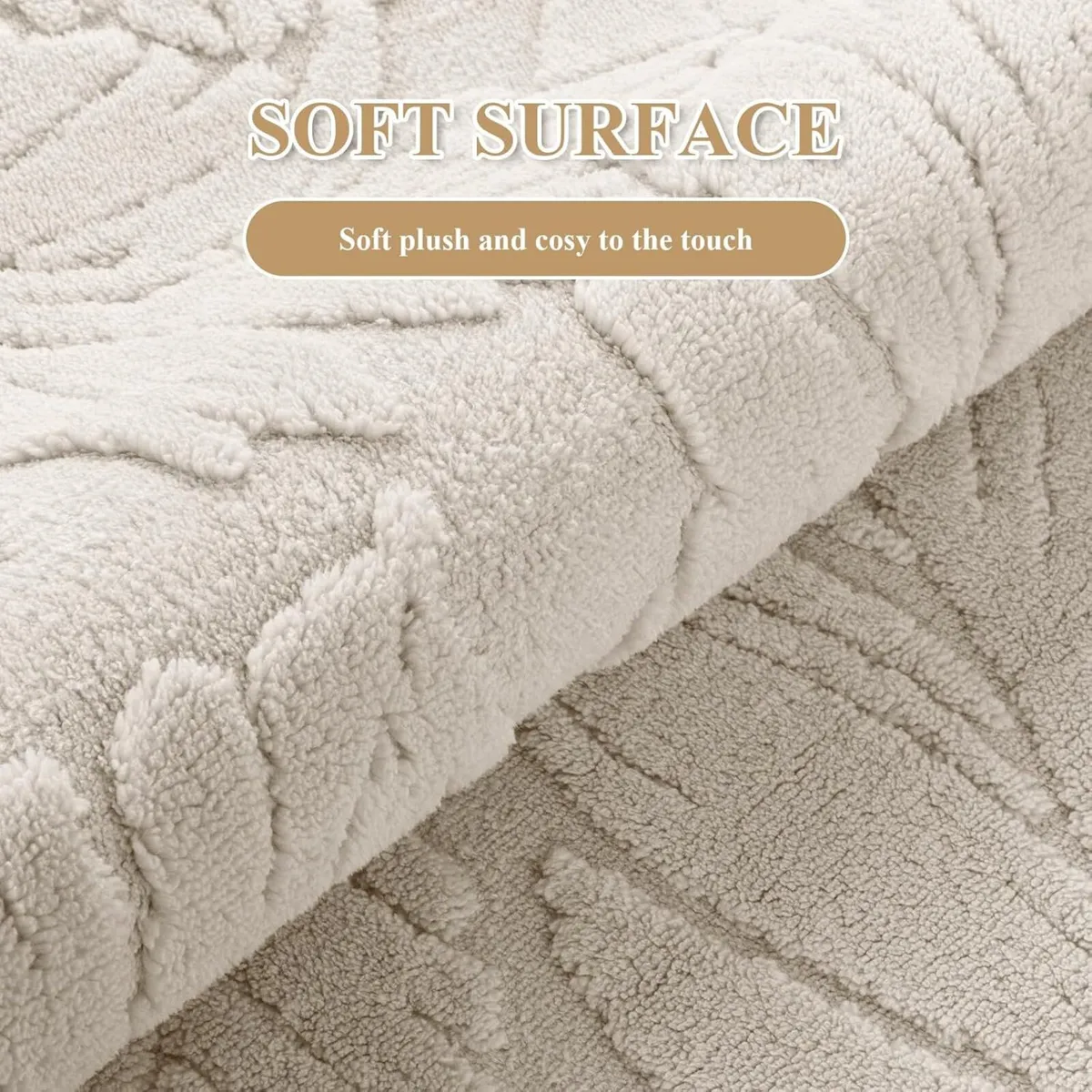 Rugs for Living Room Large 200x300 cm Beige - Image 4