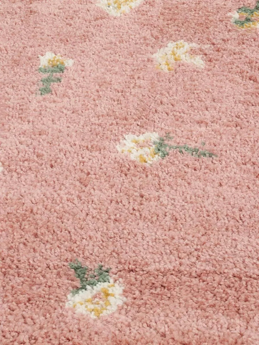 Linnea Kids Rug Shaggy/Handloom Ø 4′11″ ft (Ø 150 - Image 4