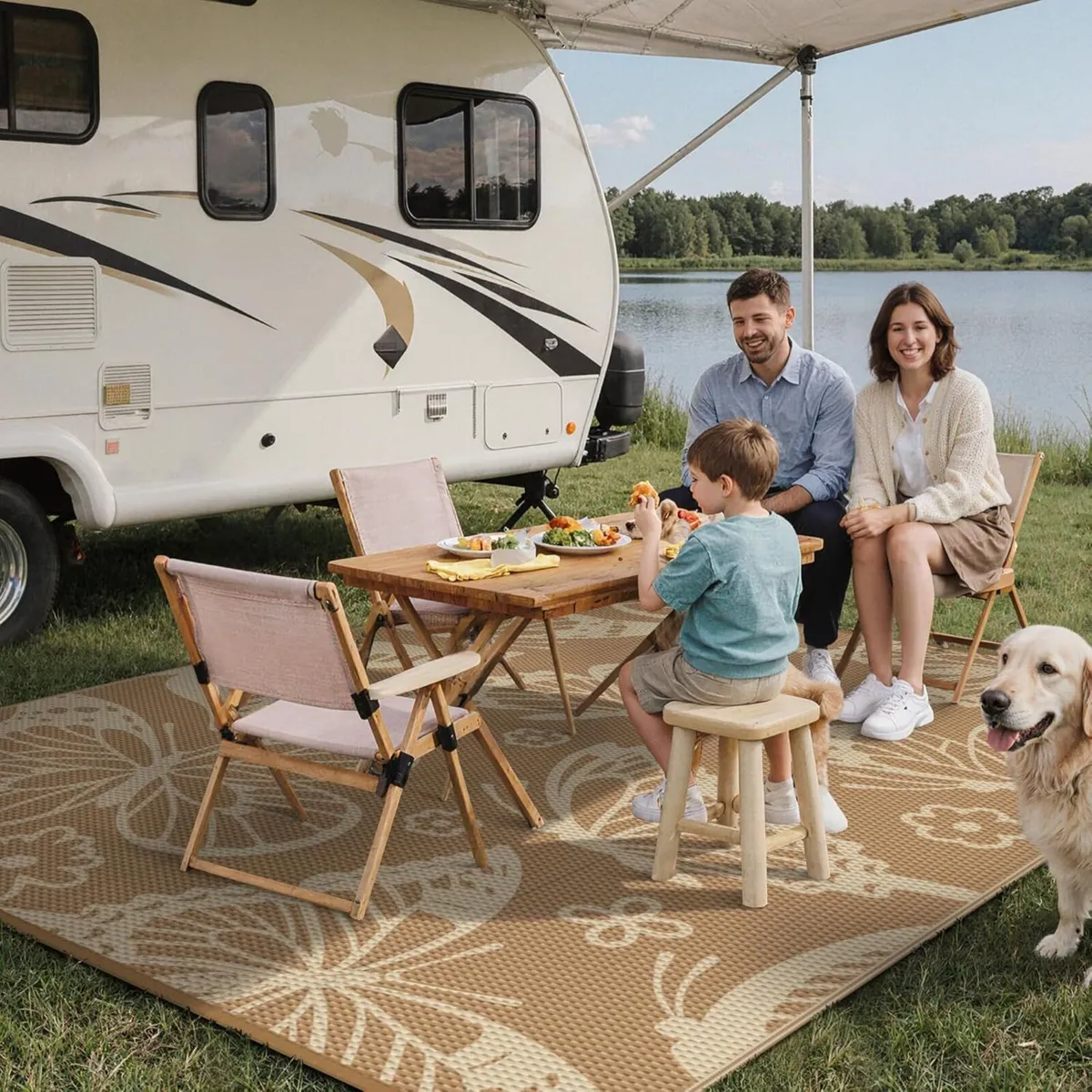 Outdoor Rug 270x360cm Extra Large Butterfly - Image 3