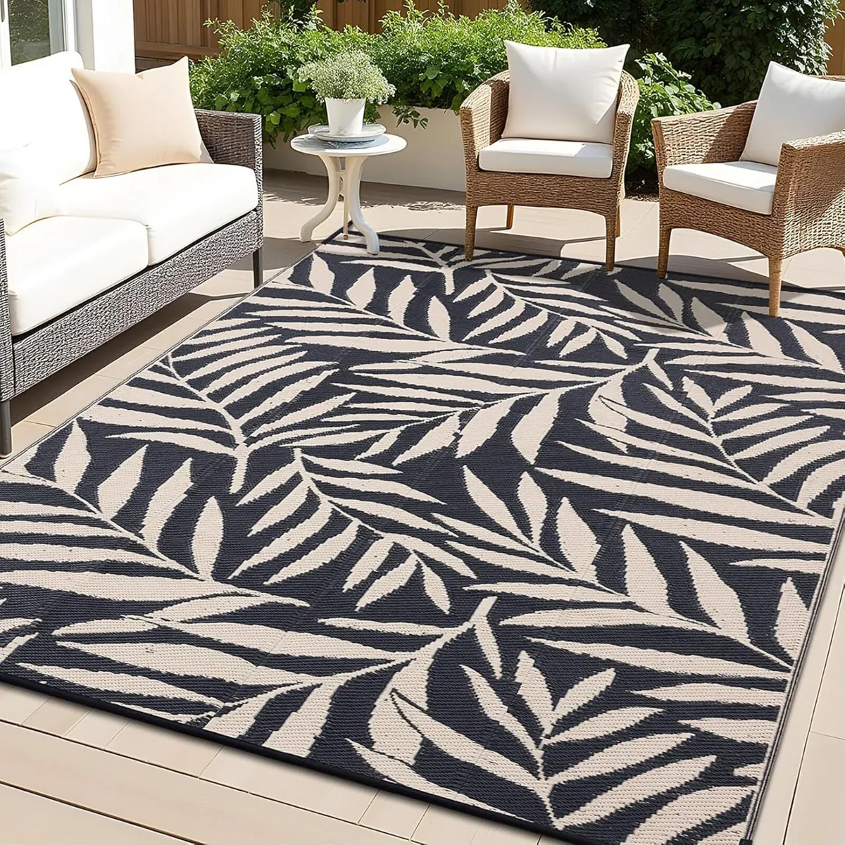 Outdoor Rug Waterproof Large Garden Rugs UV-Resist - Image 1