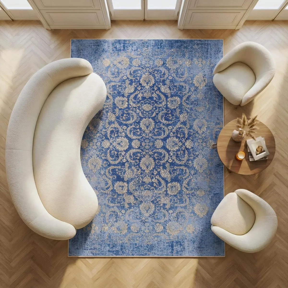 Machine Washable Rug 120x170cm Non-Slip Backing - Image 1