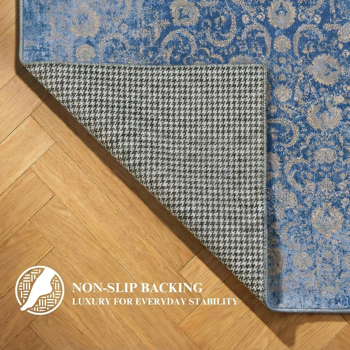 Machine Washable Rug 120x170cm Non-Slip Backing - Image 4