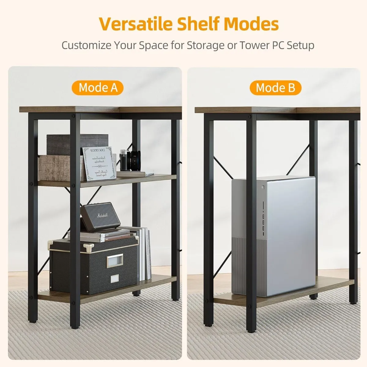 L Shaped Corner Desk - 100x70 cm Study Office - Image 4