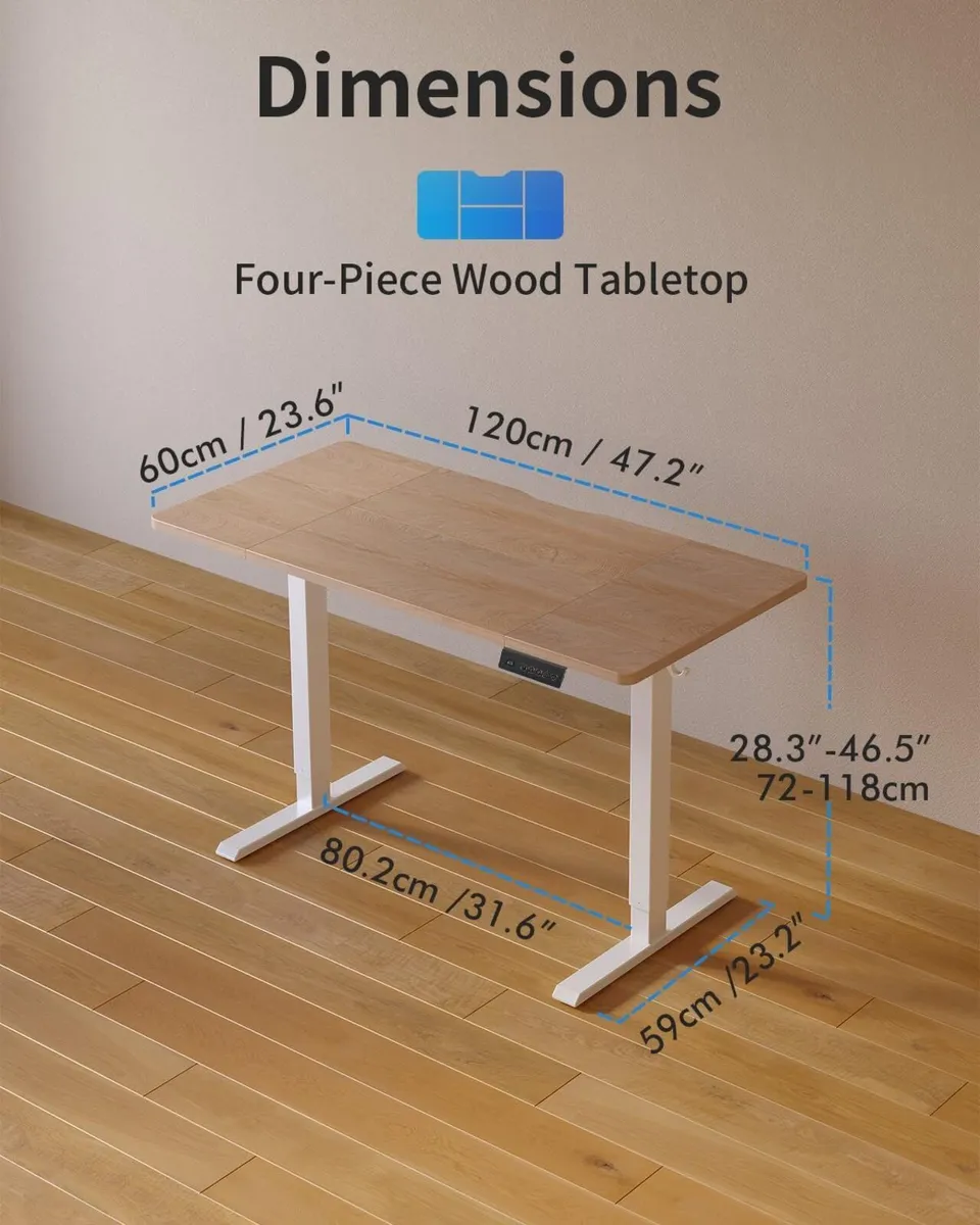 Electric Standing Desk Height Adjustable For - Image 2