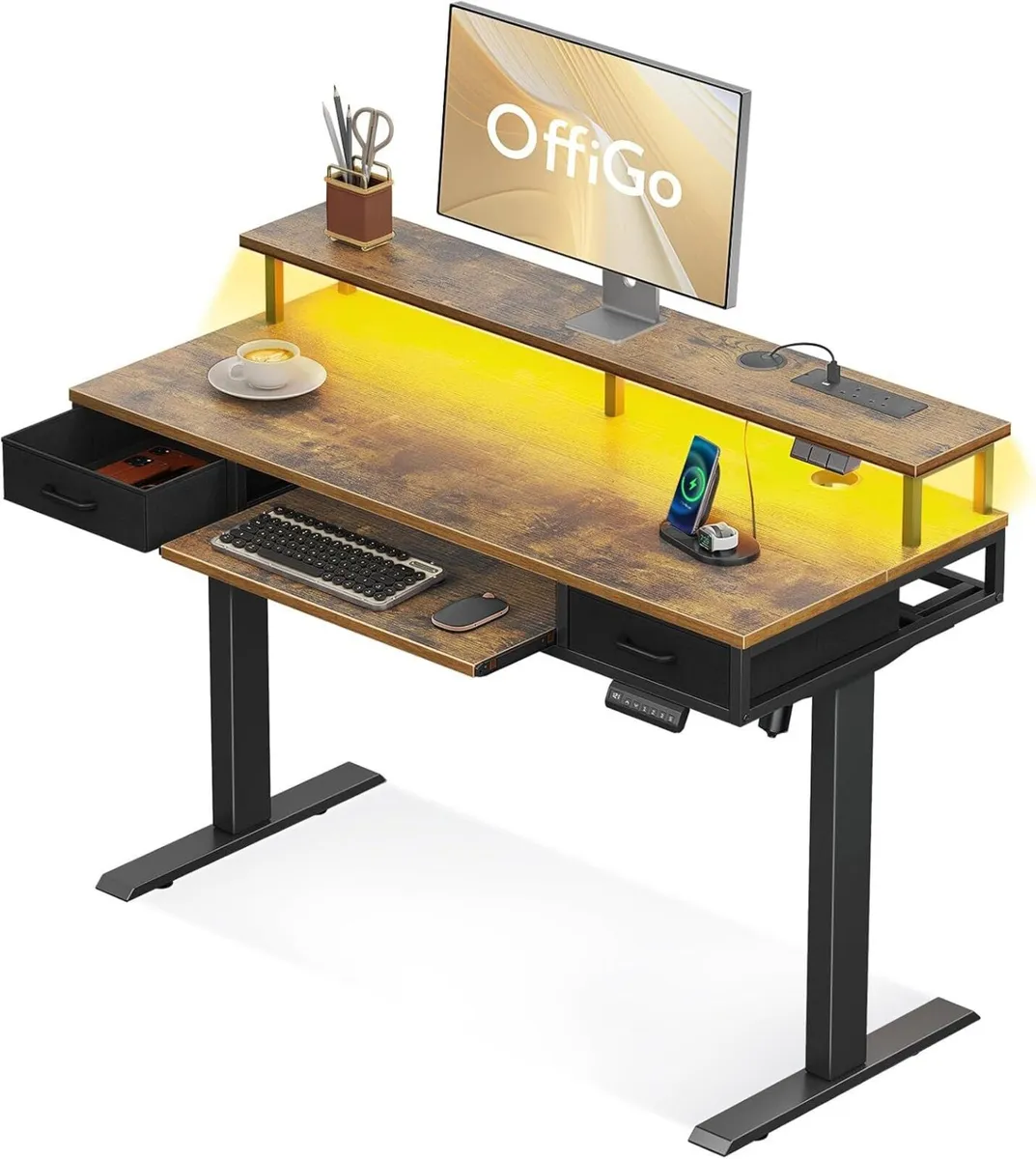 Height Adjustable Desk 120cm Electric Standing - Image 1