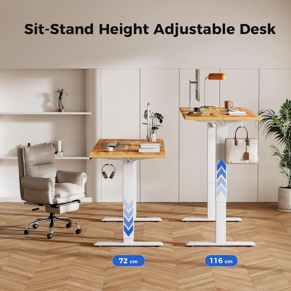Electric Standing Desk 120 x 60 cm Height - Image 3