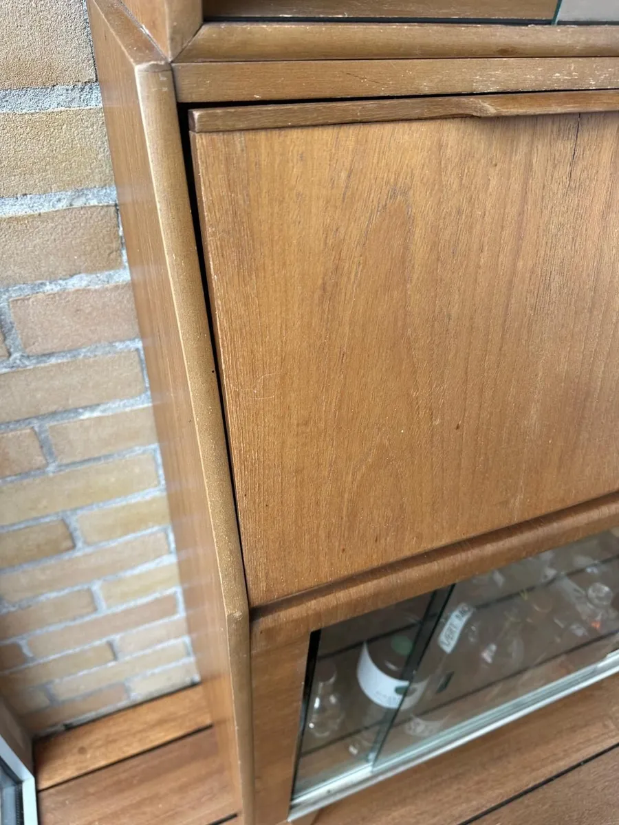 Mid-Century Teak Secretary Desk & Drinks Cabinet - Image 3