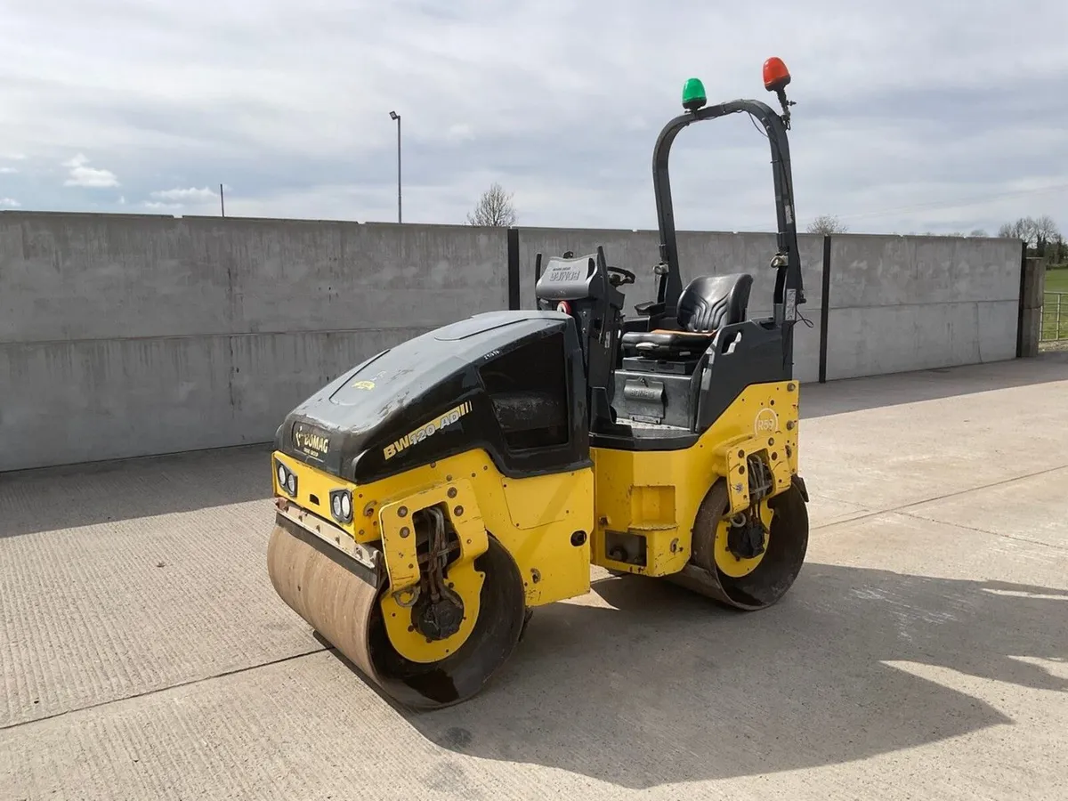 BOMAG BW 120AD-5 DOUBLE DRUM RIDE ON ROLLER - Image 1