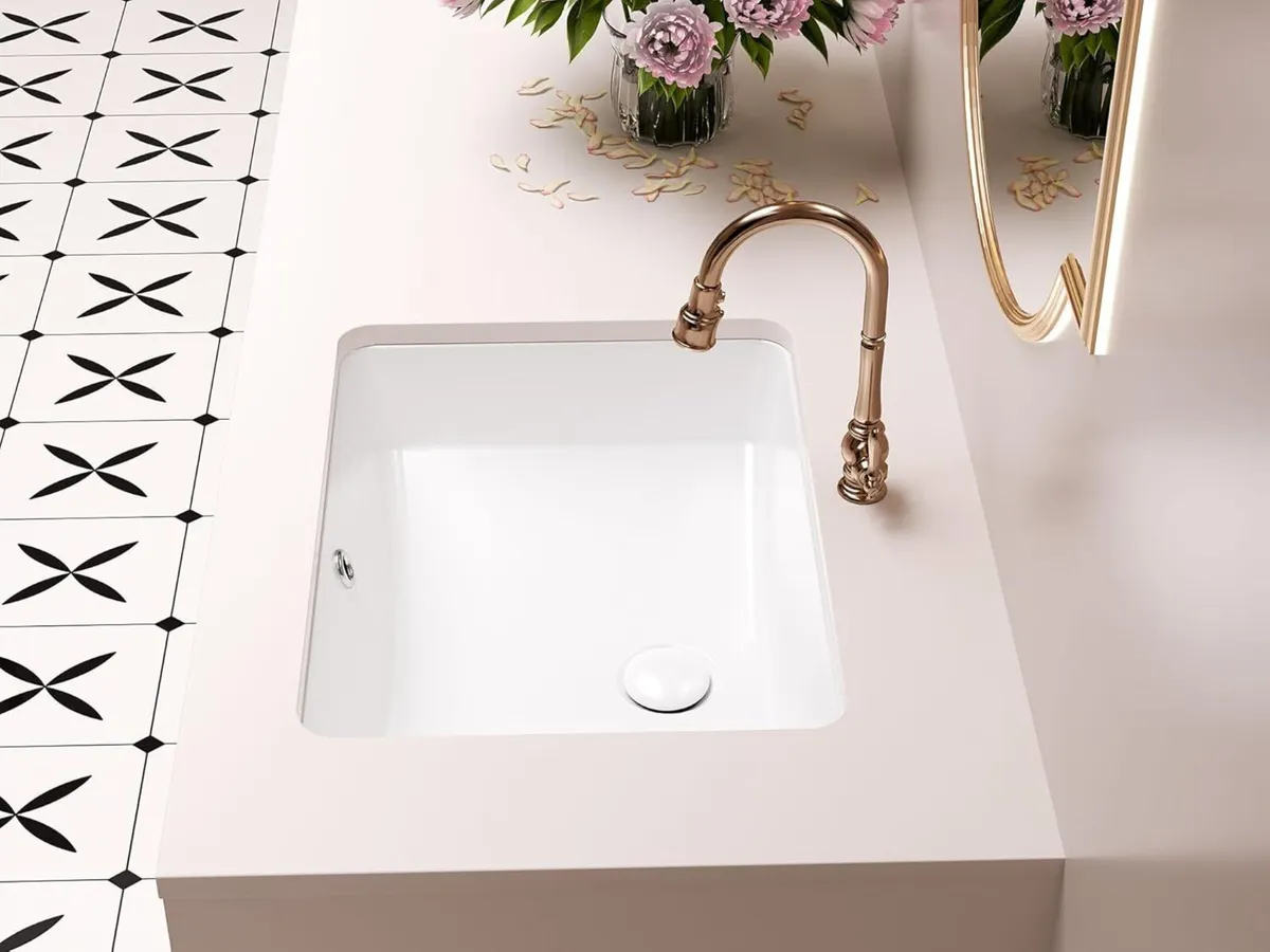 18-Inch Rectangle Undermount Bathroom Sink - Image 3