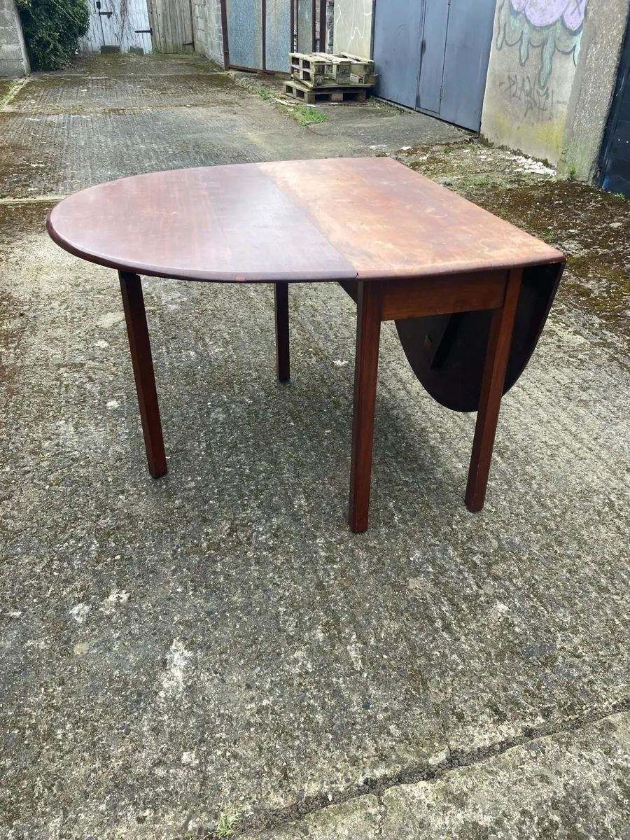 Antique Table - Drop Leaf- TLC - Image 3