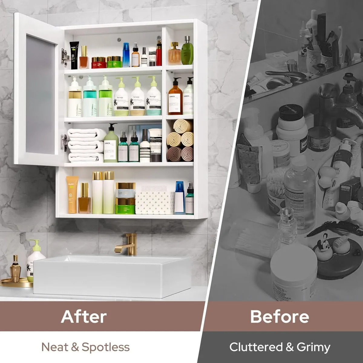 Bathroom Mirror Cabinets Wall Mounted - Expanded - Image 3