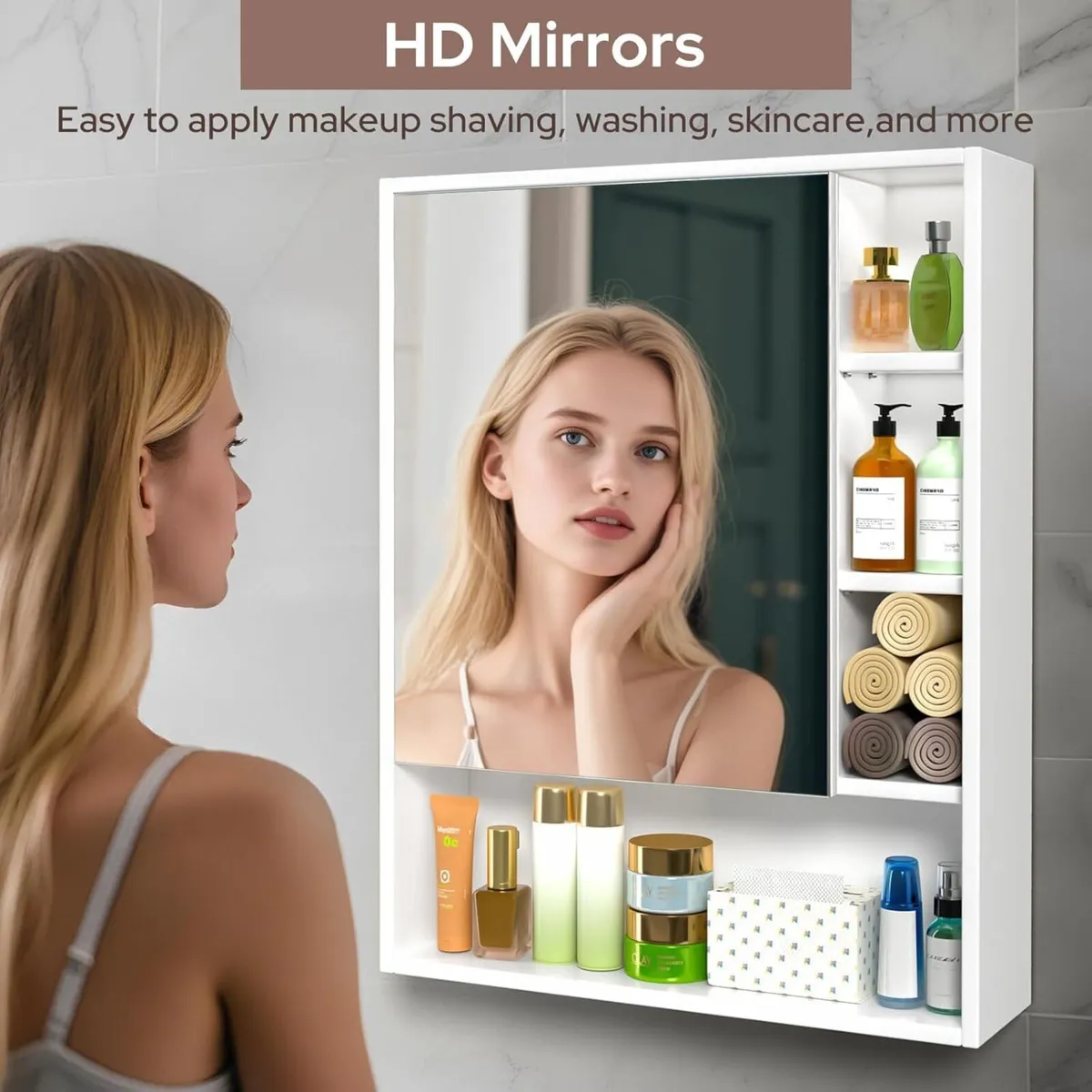 Bathroom Mirror Cabinets Wall Mounted - Expanded - Image 4