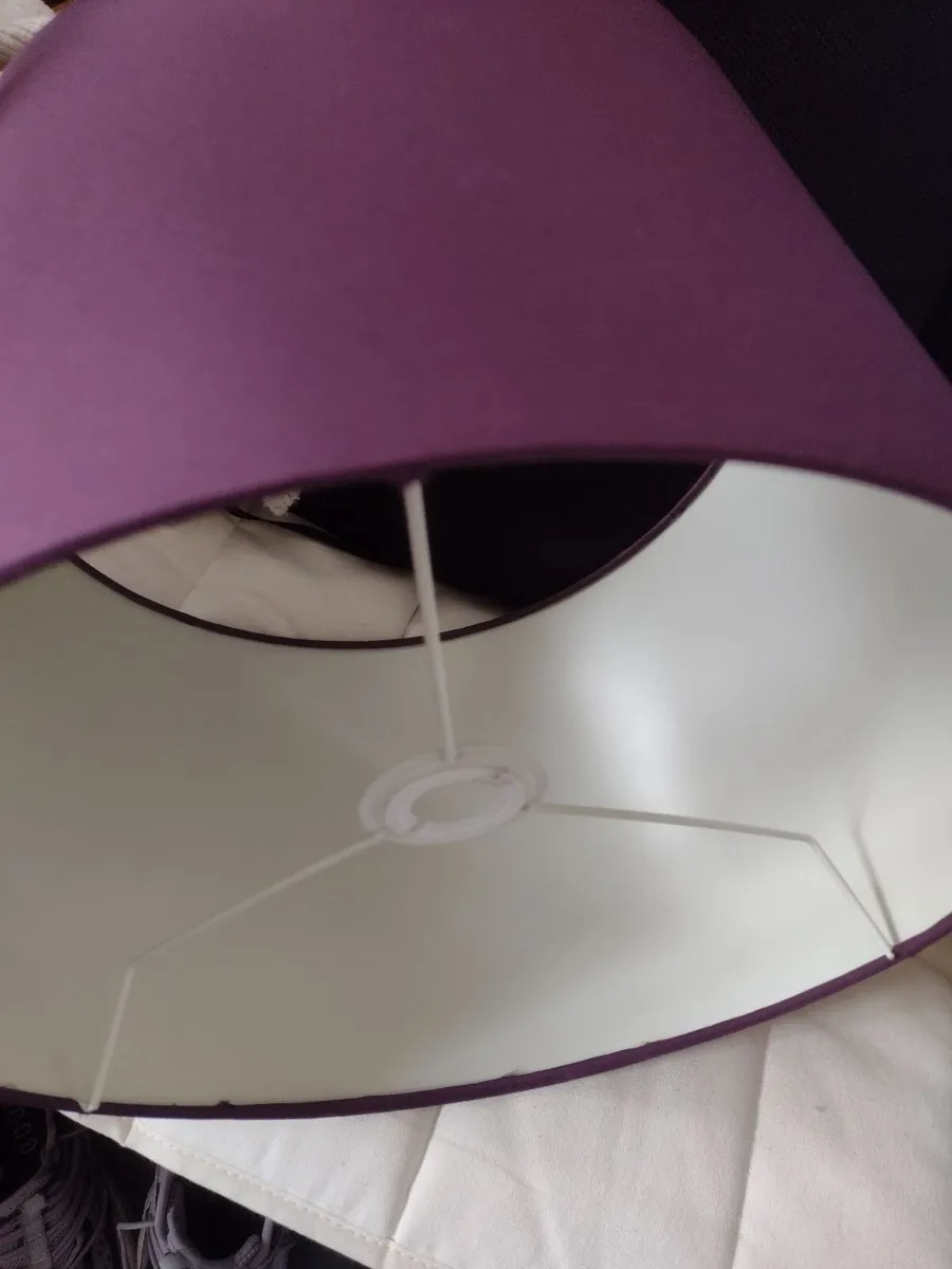 Large purple ceiling or lamp shade - Image 1