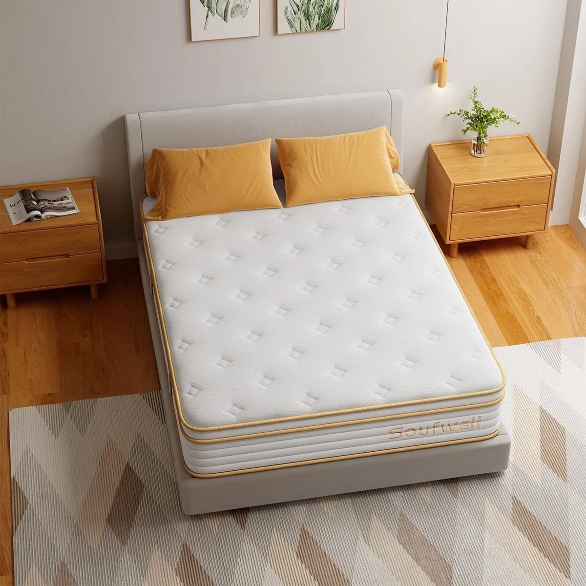 Single Mattress 10 Inch Memory Foam Hybrid 3FT - Image 2