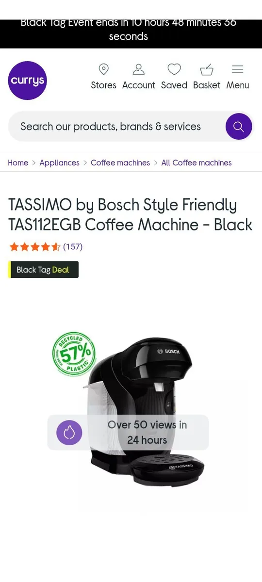 Tassimo Bosch coffee machine - Image 2