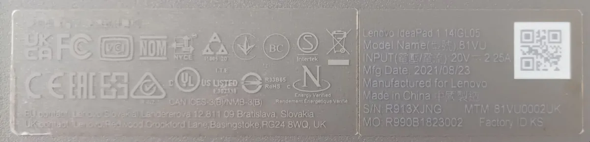 Laptop Lenovo 81VU - Very Good Condition - Image 4