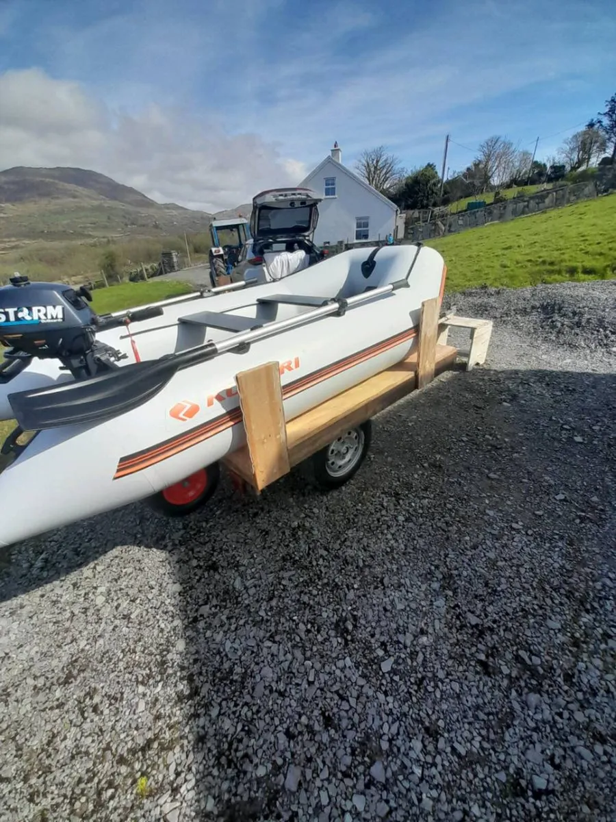 3 m kolibri rib engine and trailer - Image 2
