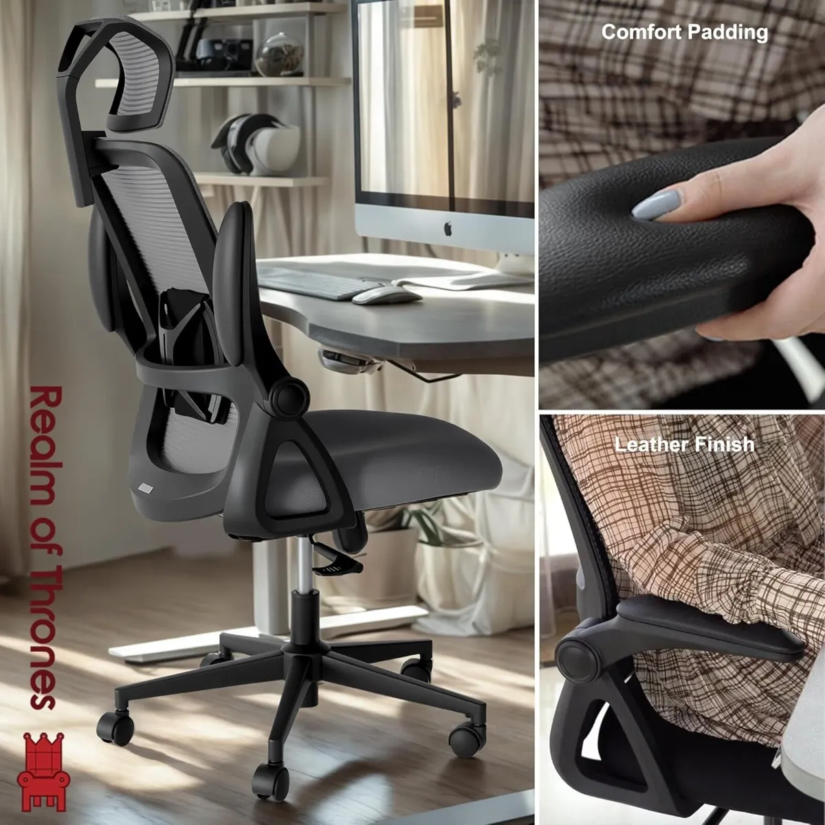 CAPTAIN Ergonomic Office Chair for Home Heavy - Image 4