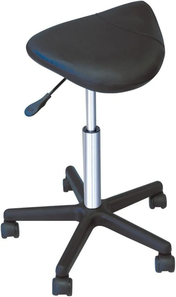 Comair Fury Saddle Roller Stool Black
