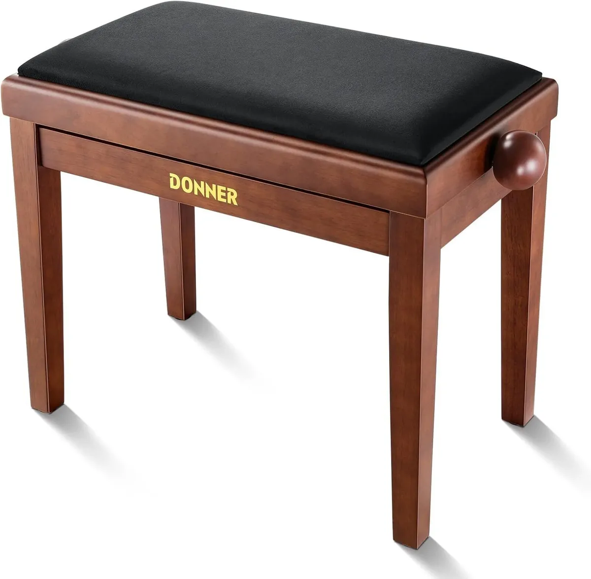Adjustable Piano Stool Solid Wood Bench Keyboard - Image 1