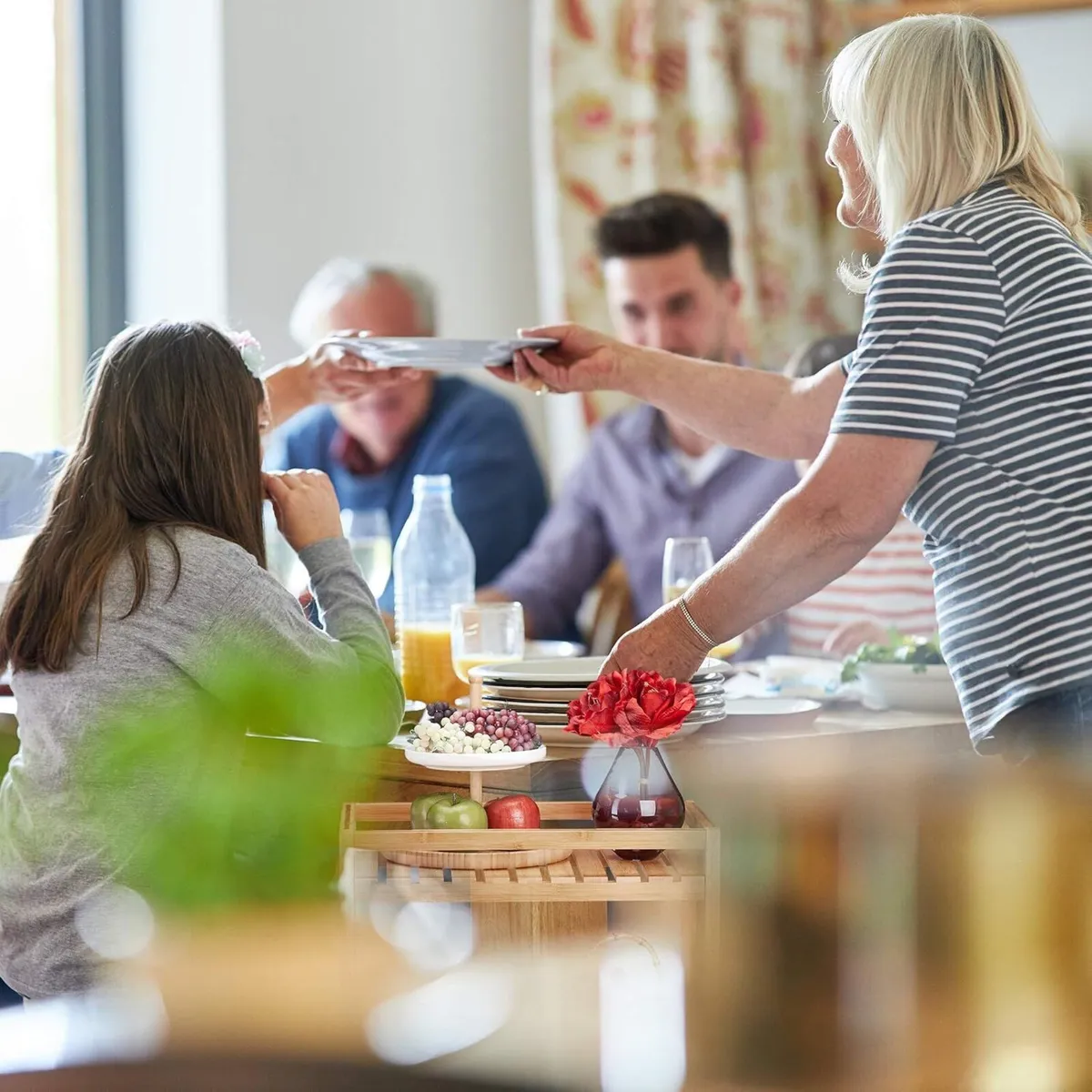 Bamboo Serving Trolley 3-Tier Kitchen Cart - Image 4