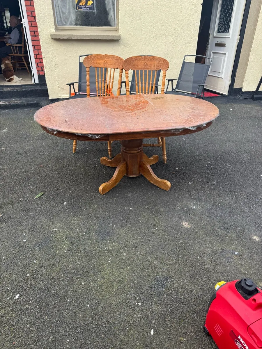 Oak antique table - Image 1