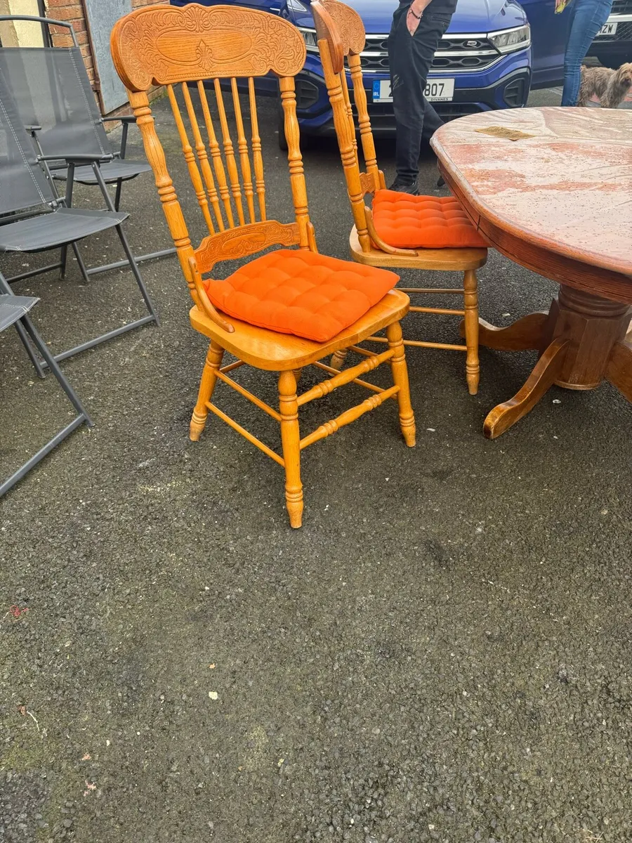 Oak antique table - Image 3